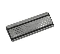 Piedra de afilar de diamante curva Faithfull de 4 lados: piedra de afilar 4 en 1 con superficies planas y de varilla, grano 400G/600G afilador de herramientas de tallado para cinceles, tijeras y hojas