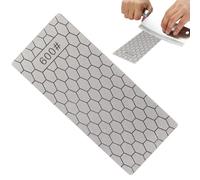 Piedra de afilar de diamante: placa abrasiva antideslizante versátil perfecta para afilar cuchillos, bordes de herramientas y más | Placa de diamante para pulir materiales duros, piedras de afilar y