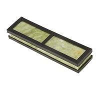 Piedra de Afilar, Grano 10000 Piedra de Afilar Cuchillos Piedra de Afilar Esmeralda Natural con Base de Drenaje 200x50x25mm/7.87x1.97x0.98, Piedras de Afilar