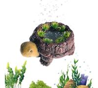 Piedra de aire para pecera - Núcleo de oxígeno silencioso de resina, Módulo burbujeador de resina en forma de tortuga, Arte difusor de efervescencia marina, Unidad de decoración hidropónica construida