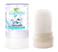 Piedra de alumbre 115gr, desodorante mineral natural, vegano | tiene un efecto antiséptico, no obstruye los poros, loción para después del afeitado, puede usarse para prevenir la irritación de la piel