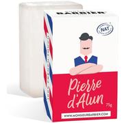 Piedra de alumbre para después de afeitarse hombre de señor BARBIER | Alivia las irritaciones y el fuego de la maquinilla de afeitar | Natural, sin clorhidrato de aluminio | Bloque pulido, cuidado de