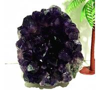 Piedra De Amatista De Uruguay De Alta Calidad, Racimo De Cristal De Cuarzo, Decoración De La Habitación Del Hogar, Exhibición De Amatista Pierre Naturelle Healing,A8 386 G 77 Mm