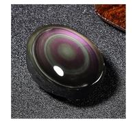 Piedra de Cristal 1 Pieza de obsidiana Negra arcoíris Natural con Forma de Palma for decoración del hogar Collar con Soporte para Piedra de Cristal