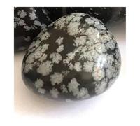 Piedra de Cristal 1 Pieza de obsidiana Pulida, Piedra Natural, Ideal for decoración. Collar con Soporte para Piedra de Cristal(100g)