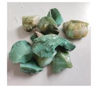 Piedra de Cristal 100g 2-4cm Natural Green Agate Stone Stone Raw Mineral Samples Home Decoration Stone Collar con Soporte para Piedra de Cristal