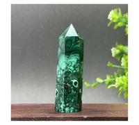 Piedra de Cristal Columna de obelisco Hexagonal Natural for decoración del hogar Collar con Soporte para Piedra de Cristal(55g 67mm)