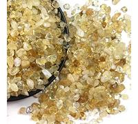 Piedra de cristal de cuarzo amarillo citrino natural de 100 g, 2 tamaños, piedras naturales y minerales C151, 100 g, 5-7 mm