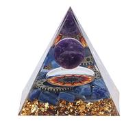 Piedra de Cristal de Pirámide de Orgón, Pirámide de Orgón Diseño Exquisito Colores Vibrantes Superficie Brillante Equilibrio Energía Pirámide de Cristal Ampliamente Utilizada para la Meditación