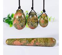 Piedra De Cristal En Polvo Natural Yoni Jade Egg Lady Kegel Fitness Aparato Muscle Tightening Ball Masaje,Conjunto Flor Verde