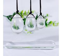 Piedra de cristal en polvo natural Yoni Jade Egg Lady Kegel,Sandía Blanco Set