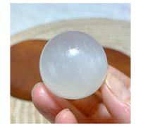 Piedra de Cristal Esfera de Cristal Natural, Bola Pulida Brillante, decoración for el hogar Collar con Soporte para Piedra de Cristal(82g 40mm)