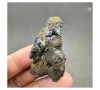 Piedra de Cristal Espécimen Mineral de simbiosis RARA Natural: Cristales de Cuarzo Collar con Soporte para Piedra de Cristal(15g 23 * 17 * 40mm)