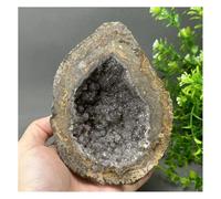 Piedra de Cristal Geoda de ágata roja de Natural States, Mineral en Bruto, racimo de Cuarzo for decoración del hogar Collar con Soporte para Piedra de Cristal(630g)