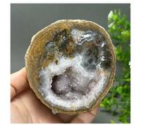 Piedra de Cristal Geoda de ágata roja de Natural States, Mineral en Bruto, racimo de Cuarzo for decoración del hogar Collar con Soporte para Piedra de Cristal(440g)