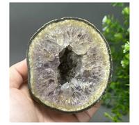 Piedra de Cristal Geoda de ágata roja de Natural States, Mineral en Bruto, racimo de Cuarzo for decoración del hogar Collar con Soporte para Piedra de Cristal(405g)