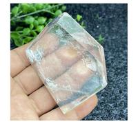 Piedra de Cristal Mineral de Piedra cruda de Palma de Cuarzo poliedro Libre de Cristal Blanco Natural Collar con Soporte para Piedra de Cristal(178g)