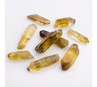 Piedra de cristal natural de 1 kg, cetro de pilar de 4 a 8 cm, piedra natural amarilla, piedra de aromaterapia, piedra de expansión, decoración de peceras, tamaño mixto