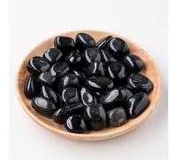 Piedra de cristal natural de 200 g, piedra rodante pulida con partículas grandes, piedra natural negra, piedra de fragancia expandida, piedra de decoración del hogar, 2-3 cm