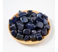 Piedra de cristal natural de 200 g, piedra rodante pulida de partículas grandes, piedra arenisca azul natural, piedra de fragancia expandida, piedra de decoración del hogar, 2-3 cm