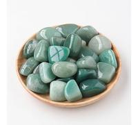 Piedra de cristal natural verde de 200 g, piedra pulida de partículas grandes, piedra natural de fragancia para decoración del hogar, 1,5-2 cm