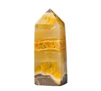 Piedra de de citrino | de citrino natural | de prisma facetada, piedras preciosas naturales para decoración del hogar para salas de estar y estudios