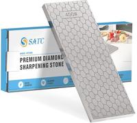 Piedra de diamante para afilar 400/1000 grano doble cara - Afilador profesional de diamante para cinceles, cepillos de carpintero y cuchillos de cocina dura