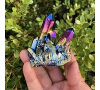 Piedra de espécimen de titanio de cuarzo natural caliente en bruto de cristal natural Cristales Reiki (Size : 50g)