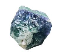 Piedra de fluorita cruda - Espécimen mineral de cristals de fluorita natural | Fluorita íris, piedra preciosa morada y verde, piedra de cristales curativos crudos para colección