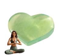 Piedra de fluorita, piedras de corazón de fluorita - Piedra de fluorita cruda,Roca del color verde natural, las piedras preciosas del bolsillo de Reiki Amethyst llevan