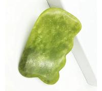 Piedra de jade natural Guasha Board Gouache Raspador para cuerpo Acupoint Press SPA acupuntura piel cuidado facial masaje anti envejecimiento herramienta