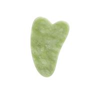 Piedra de jade natural Guasha Junta de masaje Herramienta de terapia SPA Terapia Gua Sha Massager Antiestrés Cuidado del cuerpo Tabla de raspado 6 Estilo-Corazón Forma C