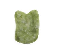 Piedra de jade natural Guasha Junta de masaje herramienta SPA Terapia Gua Sha Massager Antiestrés Cuidado del cuerpo Tabla de raspado 6 Estilo-Cuchillo Forma