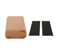 Piedra de lijado de alambre de trastero de guitarra, Bloque de lijado de lijado de madera de nivelador de traste (14 y 15 pulgadas)