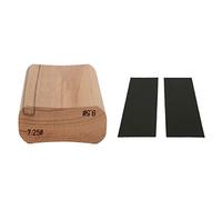 Piedra de lijado de alambre de trastero de guitarra, Bloque de lijado de lijado de madera de nivelador de traste (7.25 y 9.5 pulgadas)