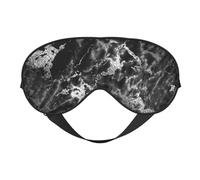Piedra de mármol gris grafito plateado negro, Cubreojos completos Antifaz bloqueador de luz Antifaz para dormir Antifaz suave con los ojos vendados Noche