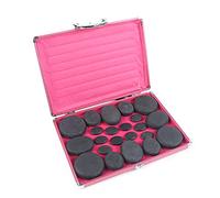 Piedra de masaje volcánica con piedra de energía para masaje de espalda, compresas calientes, herramientas de masaje con caja de calor para salones de belleza, spas de salud