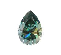 Piedra de moissanita suelta de 0,5 a 3,0 quilates en forma ovalada de pera o corazón que pasa el probador de diamantes para la creación de joyas finas, 1.0ct, Moissanita