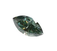 Piedra de moissanita suelta de 0,5 a 3,0 quilates en forma ovalada de pera o corazón que pasa el probador de diamantes para la creación de joyas finas, 1.0ct, Moissanita