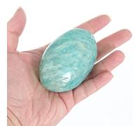 Piedra de Palma de Amazonita - 1 Pieza Piedra Energética de Bolsillo de Amazonita, Piedra de Preocupación de Cristal de Sanación Suave