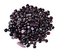 Piedra de Peces, Grava de Cristal de Granate en Bruto, Piedras de 5 a 12 mm, for pecera, Maceta, paisajismo, Piedra Decorativa(7-9mm1000g)