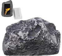 Piedra de piedra para llaves con compartimento secreto, piedra falsa se siente y parece una auténtica caja fuerte para llaves exterior, escondite para llaves al aire libre