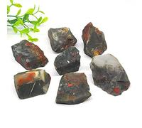 Piedra de sangre de cristal natural Materia prima Piedra de laminación a granel Artesanía Gema Pequeña decoración del hogar, Piedra de sangre, 500 g Inicio Colecciones ( Color : Blood Stone , Size : 1