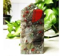 Piedra De Sangre De Dragón Africano Mineral Natural, Torre De Cristal, Varita, Decoración De Habitación, Adorno Para El Hogar, Meditación Espiritual, Chakra Reiki,A8 303g97-44mm