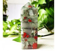 Piedra De Sangre De Dragón Africano Mineral Natural, Torre De Cristal, Varita, Decoración De Habitación, Adorno Para El Hogar, Meditación Espiritual, Chakra Reiki,A13 228g99-32mm