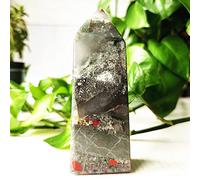 Piedra De Sangre De Dragón Africano Mineral Natural, Torre De Cristal, Varita, Decoración De Habitación, Adorno Para El Hogar, Meditación Espiritual, Chakra Reiki,A15 238 G 110-39 Mm