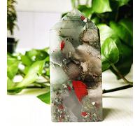 Piedra De Sangre De Dragón Africano Mineral Natural, Torre De Cristal, Varita, Decoración De Habitación, Adorno Para El Hogar, Meditación Espiritual, Chakra Reiki,A19 280g97-45mm