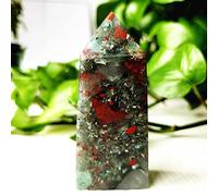 Piedra De Sangre De Dragón Africano Mineral Natural, Torre De Cristal, Varita, Decoración De Habitación, Adorno Para El Hogar, Meditación Espiritual, Chakra Reiki,A20 144g85-35mm