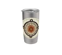Piedra del sol azteca de Antonio de León y Gama (1792) Vaso térmico de acero inoxidable de doble pared