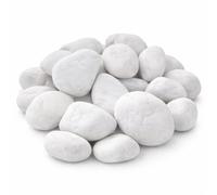 Piedra Jardín Decoración Canto Rodado Blanco Puro (25, 6-10 cm) vegara